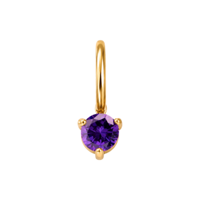 February Birthstone Drop Charm – Carins Jewellery Design