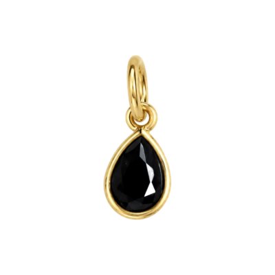 Black Teardrop Charm – Carins Jewellery Design