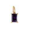 February Radiant Birthstone Charm – Carins Jewellery Design
