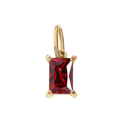 January Radiant Birthstone Charm – Carins Jewellery Design