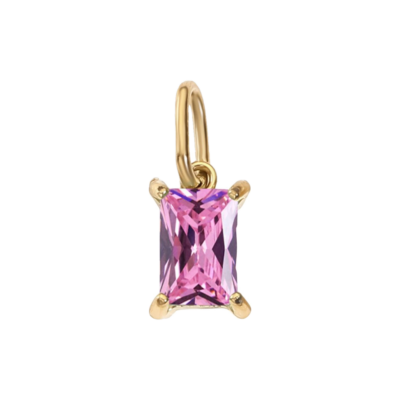 October Radiant Birthstone Charm – Carins Jewellery Design